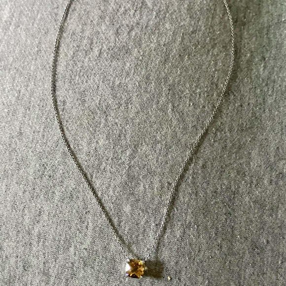 Rare Tiffany & Co Sterling Silver Faceted Citrine Necklace - Picture 8 of 8